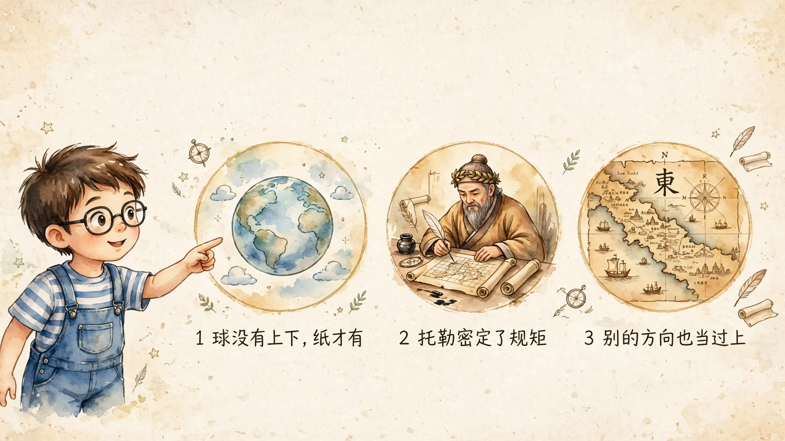 地图方向示意图